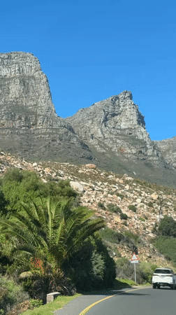 Cape Town mountain views and hillside development captured