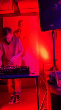Late-night social event with DJ performance in Hrodna, Belarus