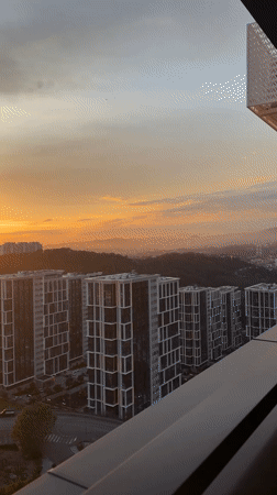 Sunset views captured across Sochi cityscape by multiple witnesses