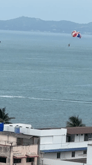 Early morning parasailing and coastal activity recorded in Pattaya
