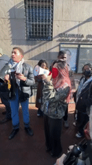 Anti-ICE protesters gather at Columbia University arts building