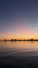Kazan sunset transitions to night highway traffic captured