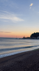 Coastal scenes documented in Petrovac na Moru, Montenegro