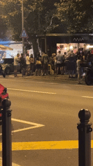 Late summer night out along Trieste's waterfront promenade