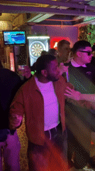 Young adults dance at nightclub in Daegu, South Korea