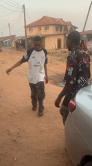 Street dancing and socializing observed in Sabon Tasha, Nigeria