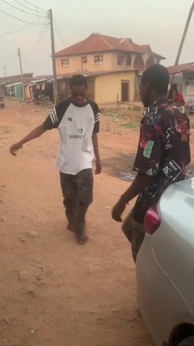 Street dancing and socializing observed in Sabon Tasha, Nigeria