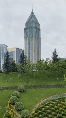 Modern architecture and green spaces documented in Ümraniye, Turkey