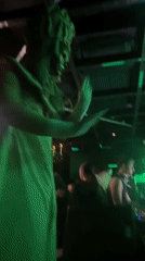 DJ performs at Sofia nightclub with green lighting, crowds