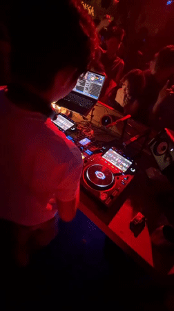 DJ performs at Tianhe District nightclub