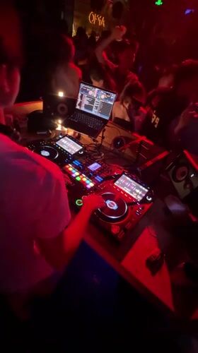DJ performs at Tianhe District nightclub