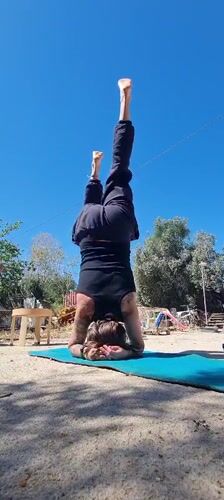 Morning yoga session captured in southern Israel