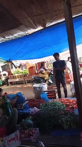 Early morning market activity documented in Lhokseumawe, Indonesia