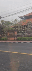 Traditional temple gathering observed in Sukawati, Bali