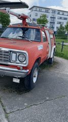 Vintage firetruck and light rail trains spotted in Cologne