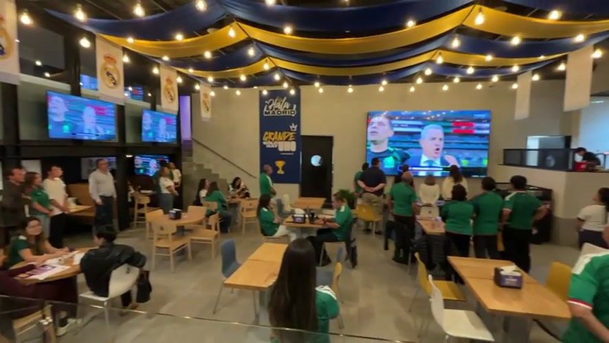Real Madrid fan bar in Mexico City buzzing on match night