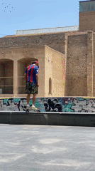 Skateboarding tricks session in Barcelona urban plaza