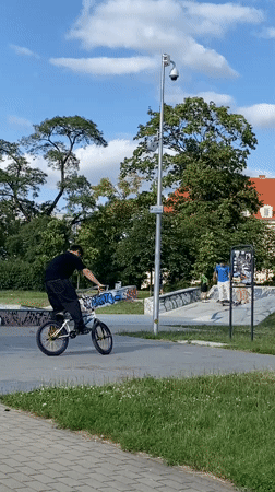 BMX tricks and mall browsing on a Poznań afternoon