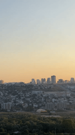 Rooftop views across Başakşehir at sunset, Istanbul