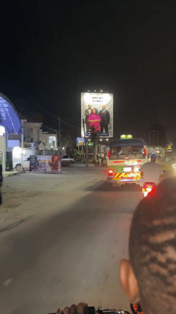 Nighttime streets and Yunjabei Group HQ, Dar es Salaam
