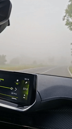 Morning fog creates poor visibility for drivers in Dunavtsi