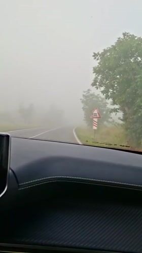 Morning fog creates poor visibility for drivers in Dunavtsi