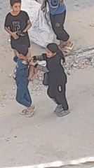 Morning street activity documented in Khan Yunis, Palestinian Territory