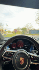 Luxury Porsche interior documented in Varna, Bulgaria