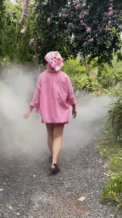 Visitors explore garden attractions in Nam Nha Trang