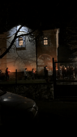 Candlelit vigil held at church in Karlukovo, Bulgaria