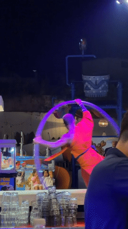 Colorful costumed performers spin and dance in Manavgat