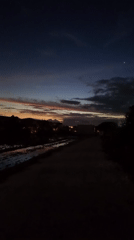 Dawn landscape captured on video in North Kuta, Indonesia