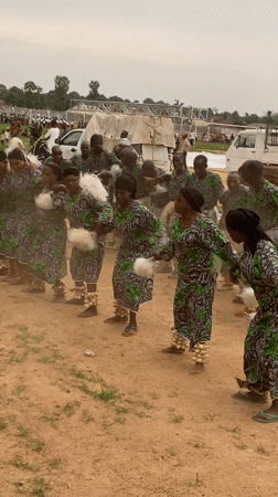Traditional dance performance draws 18 performers in Takau, Nigeria