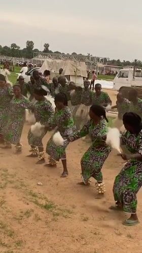 Traditional dance performance draws 18 performers in Takau, Nigeria