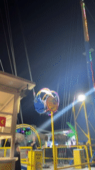 Colorful thrill ride lights up a summer night in Nesebar