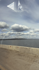 Morning commute documented along Chaikovsky waterway in Russia