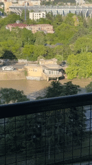 Tbilisi resident documents flooding river, indoor art displays