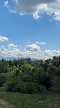 Spring morning landscape documented in rural Razliv, Bulgaria