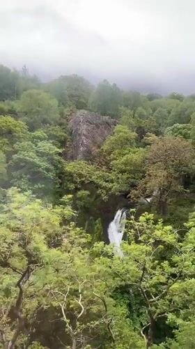 Morning nature documentation captured around Llanberis waterfalls and hillsides