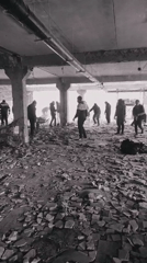 Building demolition documented in Fryazino, Russia April 24