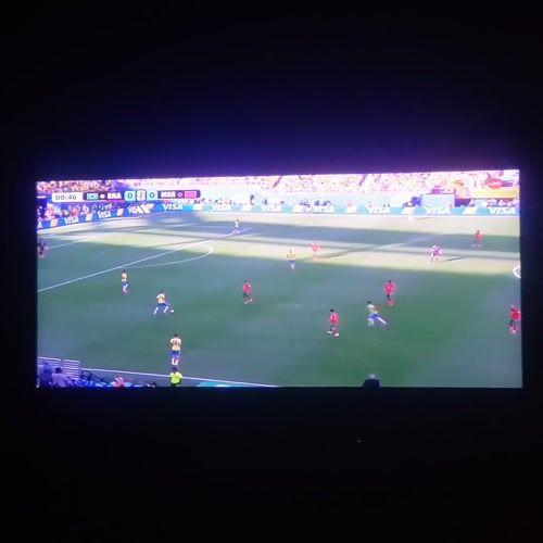 TV viewing session in Iganmu featuring soccer and talk shows