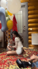 Backyard social gathering with dancing observed in Tomilino, Russia