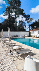 Sunny morning at a private property in Seixal, Portugal