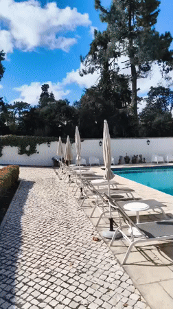 Sunny morning at a private property in Seixal, Portugal