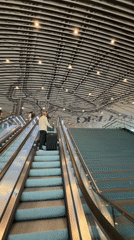 Evening commuter activity documented at Delft train station