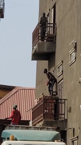 Street activity captured in Maiburiji, Nigeria neighborhood scene