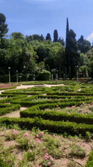Visitor documents Barcelona's historic gardens and Greek theater complex