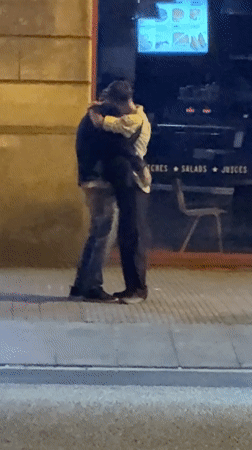 Kiss-themed memories documented across Barcelona in 16-minute span
