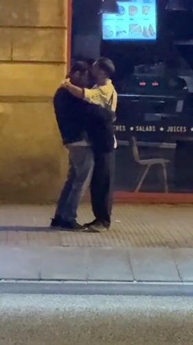 Kiss-themed memories documented across Barcelona in 16-minute span