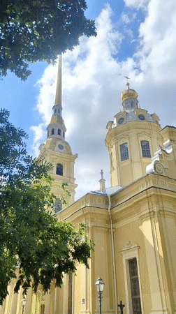 Saint Petersburg cathedral spires and historic landmarks tour